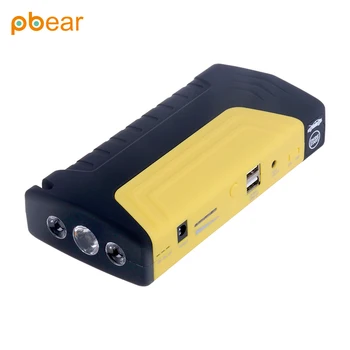 Pbear compass charger car power bank 12V Car Battery Charger Car Jump Starter high power with SOS LED lighting +safety hammer