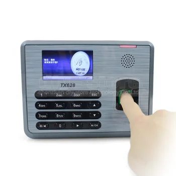 DIYSECUR LCD Biometric Fingerprint Time Clock Attendance Machine TCP/iP RS232/485