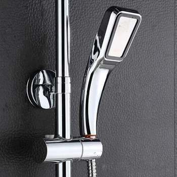 Luxury Modern 8 inch Spray Bathroom Square Rainfall Shower Sets Shower Head Sets Wall Mounted Mixer Chrome Finish Sprayer Tap
