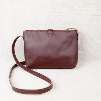 GUARANTEE 2017 New Handbag Small Bag COWLeather Shoulder Messenger Bag GENUINE Leather All-match Fashion Tide Envelopes