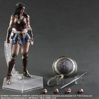 Play Arts KAI Batman v Superman Dawn of Justice No.4 Wonder Woman PVC Action Figure Collectible Model Toy 26cm