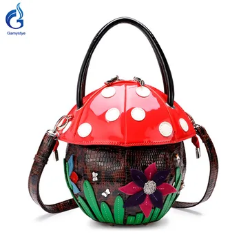 2016 new fun mushroom style diamond Flowers bags women Messenger Single shoulder bags Handbags Famous Brand Ladies Designer Bags
