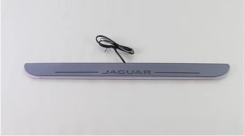EOsuns LED moving door scuff Nerf Bars & Running Boards door sill for Jaguar XF 2012-15, Jaguar XJ(XJL) 2010-15, moving light