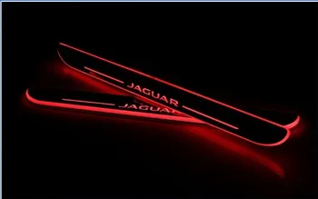 EOsuns LED moving door scuff Nerf Bars & Running Boards door sill for Jaguar XF 2012-15, Jaguar XJ(XJL) 2010-15, moving light