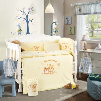 2016 new 4Pcs/sets baby bedding cotton crib bumper baby cotton baby bed arround bumper