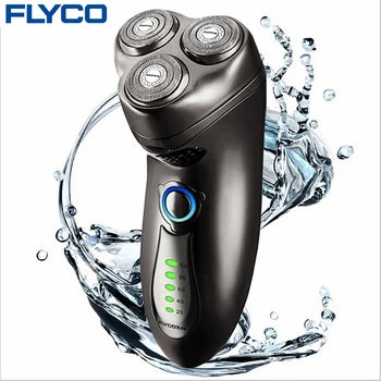 FLYCO professional Entire Machine washable 1 hour recharge electric shaver for Man with beard knife rechargeable automatic FS351
