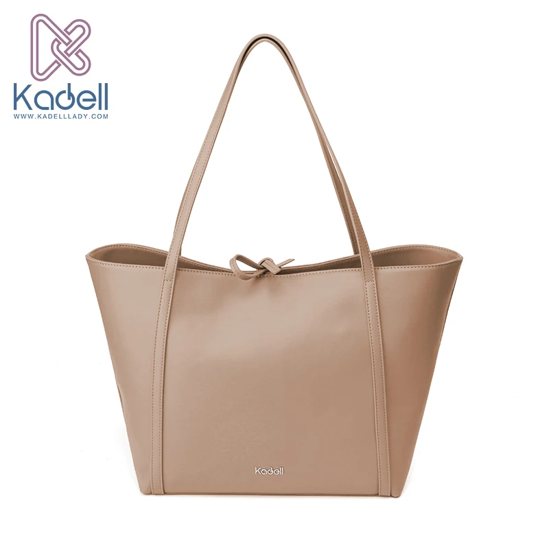 Kadell 2017 Winter Women Leather Handbags Large Capacity Shoulder Bags Brand Designer Handbags Tote Bag Camel Pink