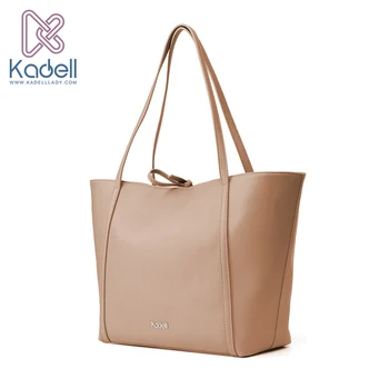 Kadell 2017 Winter Women Leather Handbags Large Capacity Shoulder Bags Brand Designer Handbags Tote Bag Camel Pink