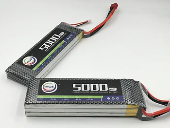 MOS 4S 14.8v 5000mah 40c lipo battery for rc airplane