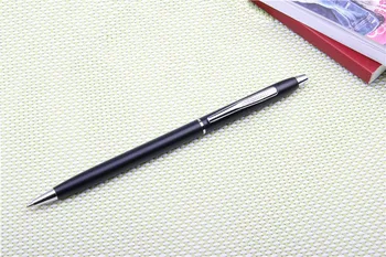 500pcs/set DHL Shipping Slim Metal Ball Pen Custom Logo Fashion Wholesale Business Thin Gift Pen for Advertisement