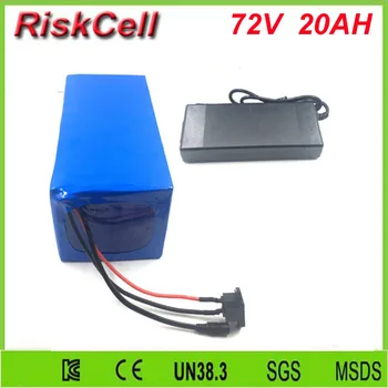 Free Customs taxes customized  DIY 72volt 3500w lithium battery pack with charger and 50A BMS for 72v 20ah li-ion battery pack