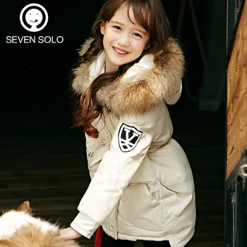 Down Jacket for Girl 2016 New Winter Coat Girl Princess Down Jackets Kids for Teenage Girls Outerwear 5-14 Years