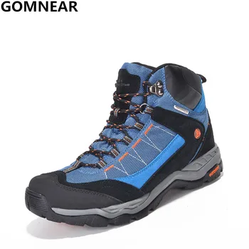 GOMNEAR Women's And Men's Waterproof Hiking Shoes Fishing Outdoor Walking Athletics Boots Lovers Climbing Trekking Sport Boots
