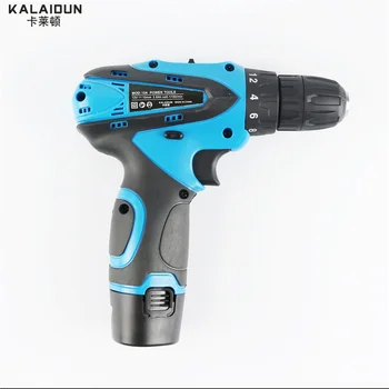 KALAIDUN 12V Electric Screwdrive Power Tools Mini Electric Drill Lithium Battery Cordless Drill Hand Tools With 27pcs Bit