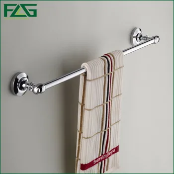 FLG Bathroom Accessories Set Super Power Towel Rack Bath Towel Bars Over-The-Door Chrome Polished Towel Rack 88524