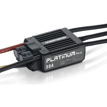 1pcs Original Hobbywing Platinum 50A V3 High Performance ESC for Align TREX 450 450L RC Helicopter Fixed Wing ESC wholesale