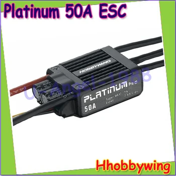 1pcs Original Hobbywing Platinum 50A V3 High Performance ESC for Align TREX 450 450L RC Helicopter Fixed Wing ESC wholesale