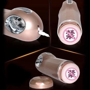 Nano Male Masturbator 10 Frequency Vibration 3 Speed Piston Automatic Telescopic Moaning Masturbation Cup Sex Products for Men
