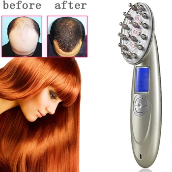 Laser Treatment Comb USB Rechargeable Charging Vibrating Scalp Massage Hair ReGrowth Stimulate Brush Machine Mother's Day Gift