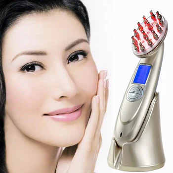 Laser Treatment Comb USB Rechargeable Charging Vibrating Scalp Massage Hair ReGrowth Stimulate Brush Machine Mother's Day Gift