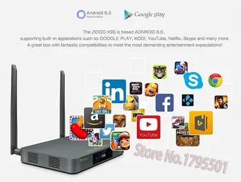 ZIDOO X9S Android TV BOX 2GB 16GB + OpenWRT(NAS) Realtek RTD1295 2.4GHz/5.0GHz WiFi Bluetooth 4.0, Rii i25 Russian Fly Air Mouse