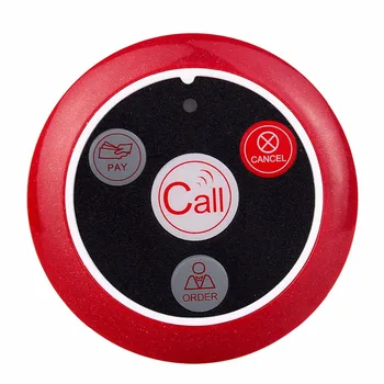 10Pcs Wireless Waiter Calling System For Restaurant Ultra-thin Calling Bell Pager Call Button Transmitter F4489C