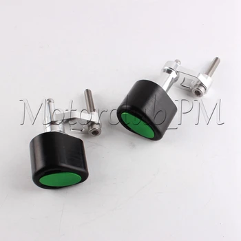 Motorcycle 2PCS CNC Frame Sliders Crash Pads Protector For BMW S1000RR 2009-2012 2010 2011 Green