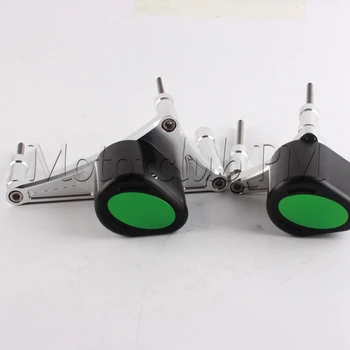 Motorcycle 2PCS CNC Stator Cover Slider Frame Crash Protectors For Honda CB400 1992-1998 (7 Colors Available) Green