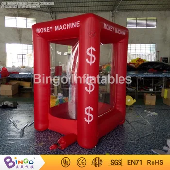 Promotional Inflatable cash cube box 2.2 meter high running money inflatable game with 2 CE blowers 1.7X1.5XH2.2M BG-A0675-9 toy