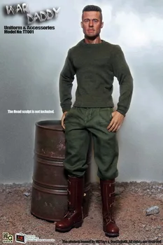 1/6 Collectible Figure doll WWII American tank soldier Fury WAR DADDY clothes or full Brad Pitt 12