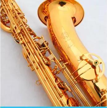 France Selmer Baritone Saxophone Gold Lacquer Carving 54 Professional Eb Sax Mouthpiece Sax saxophone #60 Saxogfone