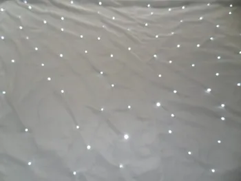 White Light Curtain 4M*6M LED Star Cloth LED Backdrops LED Single Color Star cloth for nightclub LED Curtain Screen