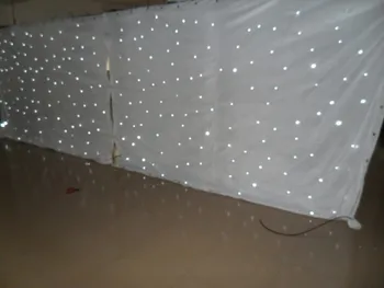 White Light Curtain 4M*6M LED Star Cloth LED Backdrops LED Single Color Star cloth for nightclub LED Curtain Screen