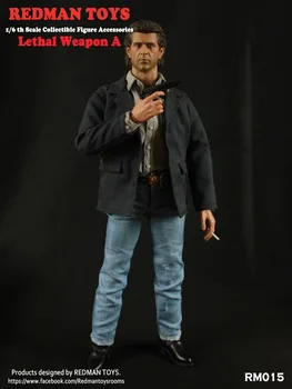 1:6 male Figure clothes Accessory Lethal Weapon Mel Columcille Gerard Gibson suit for 12