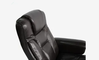 Modern Executive PU Leather Seat Chair Leisure Recliner Swivel With Ottoman Footstool Living Room Furniture Reclining Arm Chair