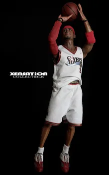 1/6 scale Super Flexible doll The Answer Allen Iverson with 2 heads 12