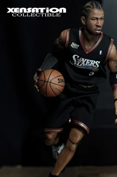 1/6 scale Super Flexible doll The Answer Allen Iverson with 2 heads 12