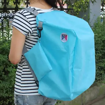 YOUYOU MOUSE Capacity Bags Folding Bag Travelling Storage Bag The Portable Zipper Soild Nylon Waterproof Daily Women Backpacks