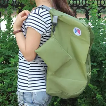 YOUYOU MOUSE Capacity Bags Folding Bag Travelling Storage Bag The Portable Zipper Soild Nylon Waterproof Daily Women Backpacks
