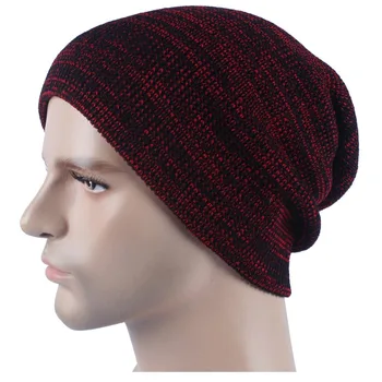 Unisex Autumn Winter Fashion Beanies Hats for Women Men Warm Knitted Wool Cap Bonnet Femme