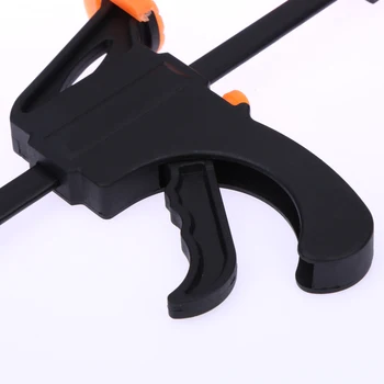 4 inch F Woodworking Clip Quick Grip Clamp Carpenter Tool Woodworking F Clip Quick Ratchet Release Speed Squeeze DIY Craft