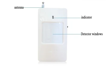 433Mhz 20M detector distance high sensitivity pir sensor motion detector for home alarm panel system