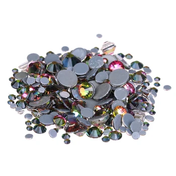 Hotfix Strass 3D Nail Art Decoration Adhesive Rhinestones For Nails Crystal ss6-ss30 And Mixed Rainbow Glass Stone Design