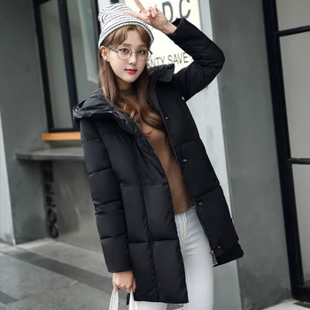 2016 Winter Coat Female Code Thin Long Paragraph Padded Winter Winter Coat Thick Cotton Padded Jacket Winter Jacket Wome