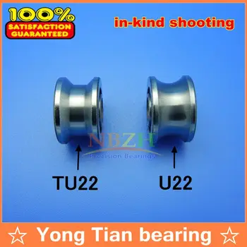 TU22 ABEC-5 8mm V / U groove pulley bearings T22 8*22.5*14.5*13.5 mm V groove roller wheel ball bearing T-U-22