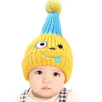New Winter Warm Boys Girls Baby Infant Child Hat Ear Cap Cute Kitten Kids Wool Knitted Hats