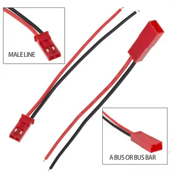 20PCS(10 Pairs) 2 Pin JST 150mm Pitch 2.54mm Male and Female Wire Connector Plug Cable  for DIY RC Battry Model