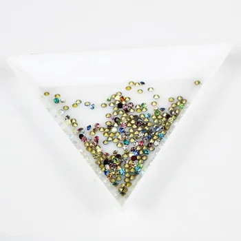Glitter Pointback DIY Rhinestones ss26-ss40 Glass Material 288pcs Mixed Colors Strass Glass Stones For 3D Nail Art Decoration