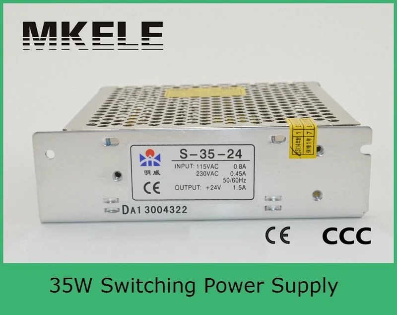 35w safe package S-35-15 15v 2.4A nice power suply 35W 15V with high safe standards short circuit protection