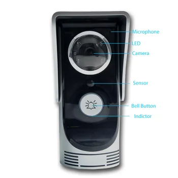 Wireless 4G WiFi 720P Video Door Phone Intercom Doorbell IP System Remote Unlock Alarm Monitor for Android IOS Phone APP
